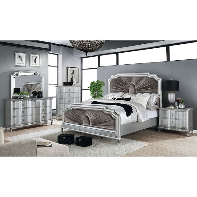Aalok Bed Model Cm7864-Queen Bed By Furniture Of America 
