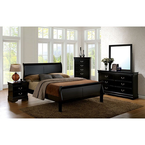 Louis Philippe Bed Model Cm7866Bk-Full Bed By Furniture Of America 