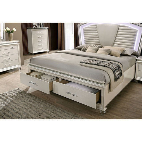 Maddie Bed Model Cm7899-E.King Bed By Furniture Of America 