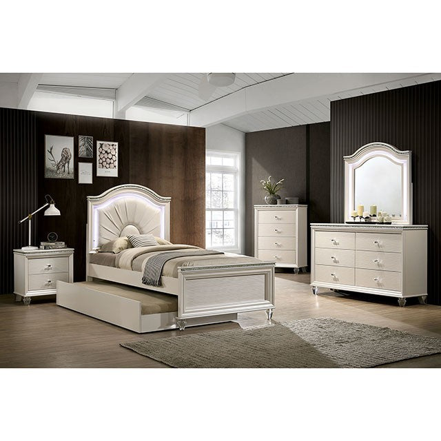 Allie Bed Model Cm7901-Twin Bed By Furniture Of America 