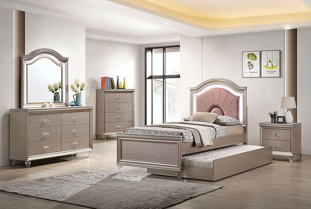 Allie Bed Model Cm7901Rg-Twin Bed By Furniture Of America 