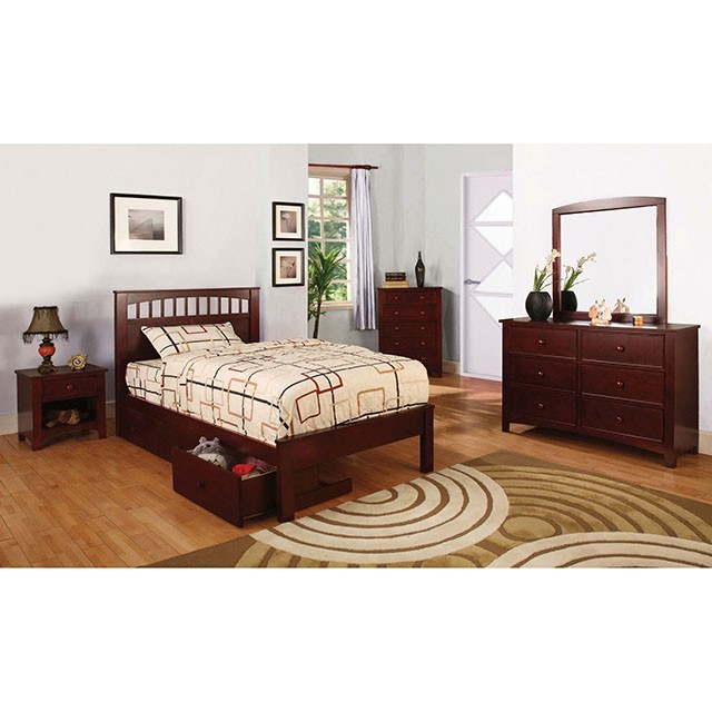 Carus Bed Model Cm7904Ch-Twin Bed By Furniture Of America 