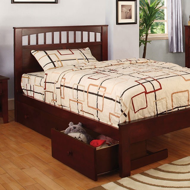 Carus Bed Model Cm7904Ch-Twin Bed By Furniture Of America 