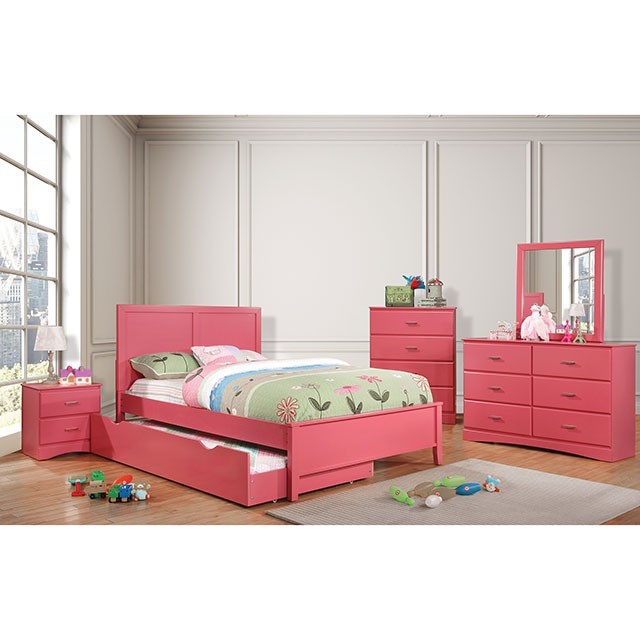 Prismo Bed Model Cm7941Pk-Twin Bed By Furniture Of America 