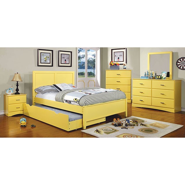 Prismo Bed Model Cm7941Yw-Twin Bed By Furniture Of America 