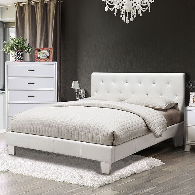 Velen Bed Model Cm7949Wh-Cal.King Bed By Furniture Of America 