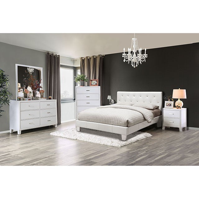 Velen Bed Model Cm7949Wh-Full Bed By Furniture Of America 