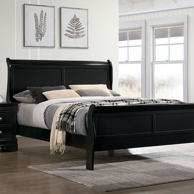 Louis Philippe Bed Model Fm7866Bk-Twin Bed By Furniture Of America 