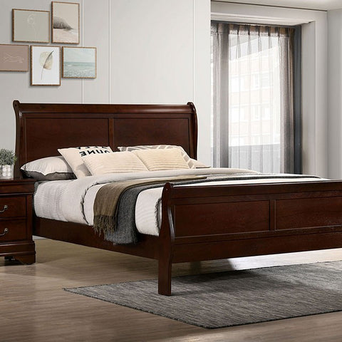 Louis Philippe Bed Model Cm7966Ch-E.King Bed By Furniture Of America 
