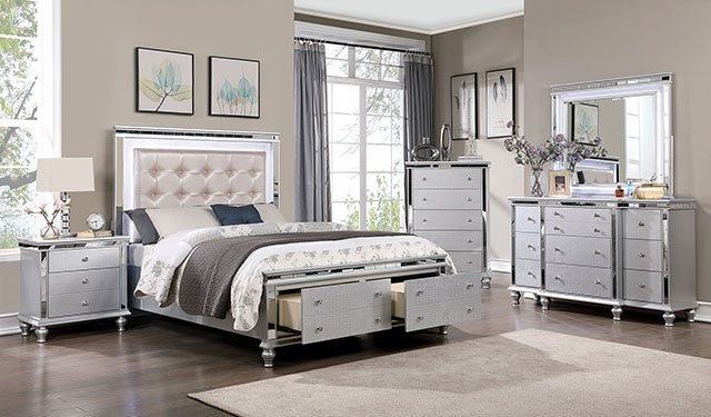 Bellinzona Bed Model Cm7992-E.King Bed By Furniture Of America 