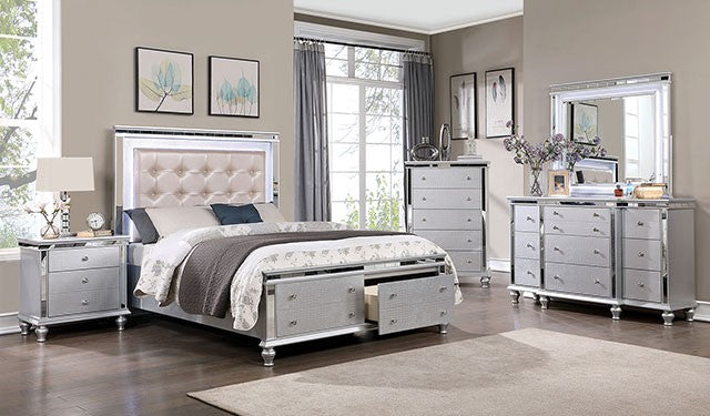 Bellinzona Bed Model Cm7992-E.King Bed By Furniture Of America 