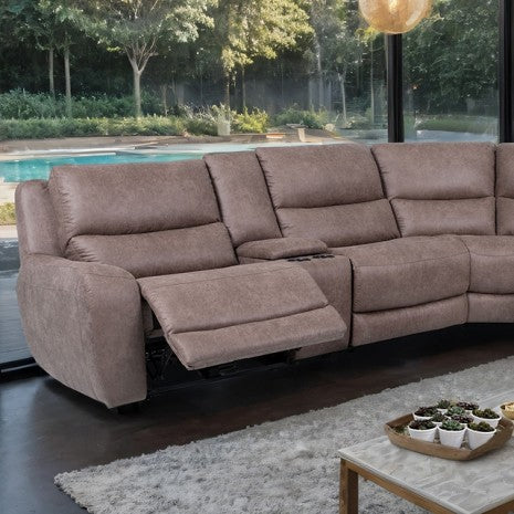 Demetrius Power Sectional Model Cm9930Br-Sect-Pm By Furniture Of America 