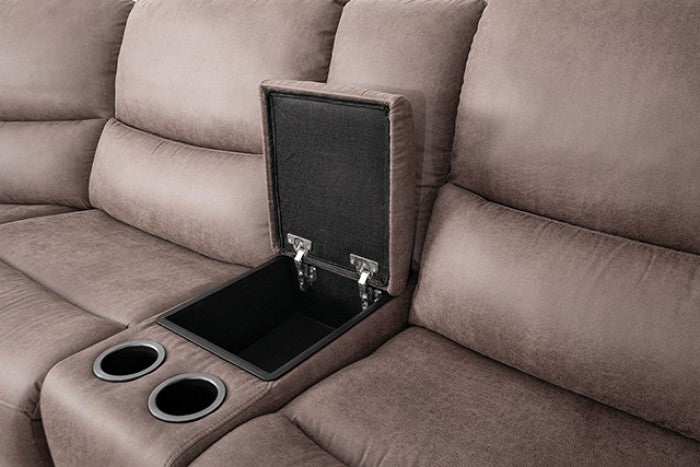 Demetrius Power Sectional Model Cm9930Br-Sect-Pm By Furniture Of America 