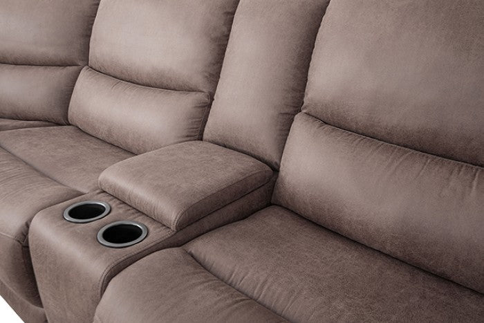 Demetrius Power Sectional Model Cm9930Br-Sect-Pm By Furniture Of America 