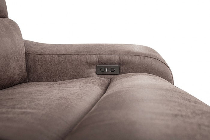 Demetrius Power Sectional Model Cm9930Br-Sect-Pm By Furniture Of America 