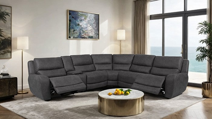 Demetrius Power Sectional Model Cm9930Dg-Sect-Pm By Furniture Of America 