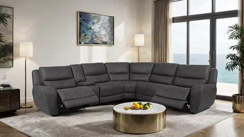 Demetrius Power Sectional Model Cm9930Dg-Sect-Pm By Furniture Of America 