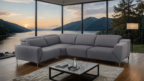 Melancton Power Sectional Model Cm9933Dg-Sect-Pm By Furniture Of America 