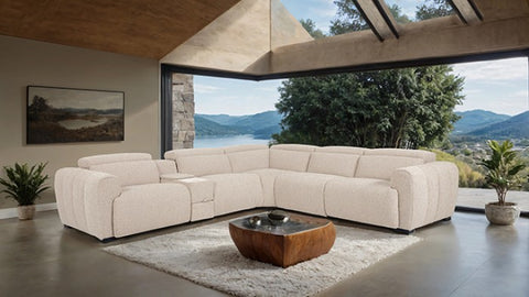 Thaddea Power Sectional Model Cm9935Wh-Sect-Pm By Furniture Of America 