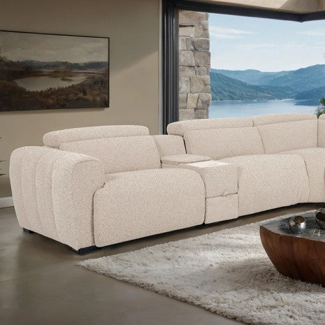 Thaddea Power Sectional Model Cm9935Wh-Sect-Pm By Furniture Of America 