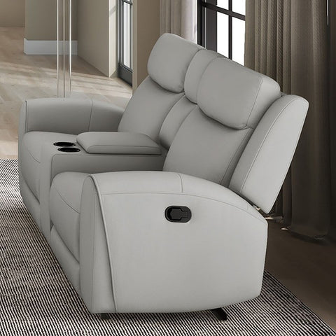 JACOBUS MANUAL RECLINER LOVESEAT W/ CONSOLE