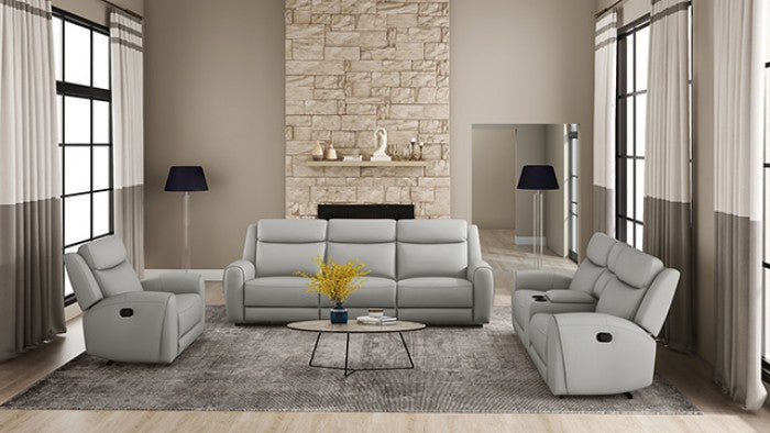 JACOBUS MANUAL RECLINER LOVESEAT W/ CONSOLE
