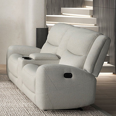 GIRALDUS MANUAL RECLINER LOVESEAT W/ CONSOLE