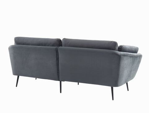 Divani Casa Cody Modern Dark Grey Fabric Sofa Model VGHCJYM2013-DKGRY