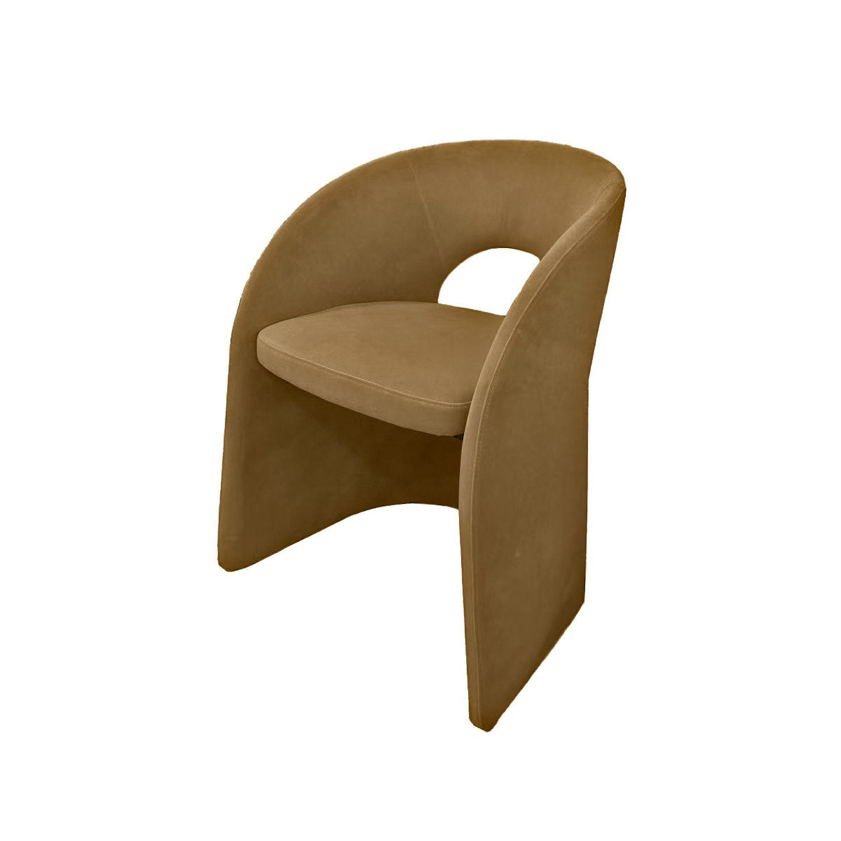 Modrest Brea Modern Tan Fabric Dining Chair