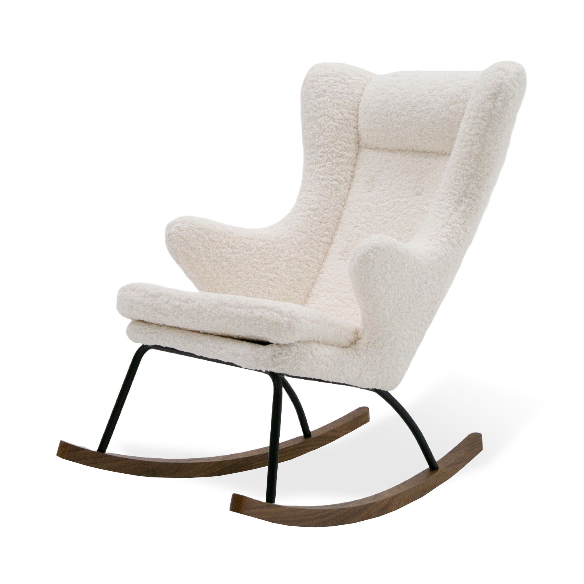 Modrest Colfax Modern White Sheep Rocking Chair Model VGDWJ1817-WHT-CH