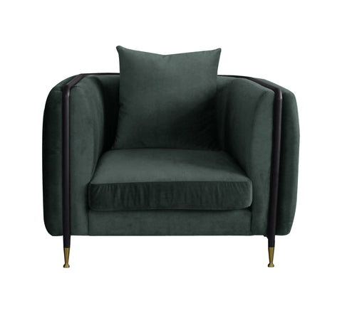 Divani Casa Oswego Modern Dark Green Jade Accent Chair Model VGEUMC-9712SF-GRN-CH