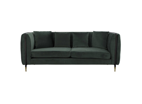 Divani Casa Oswego Modern Dark Green Jade Sofa Model VGEUMC-9712SF-2-GRN-S
