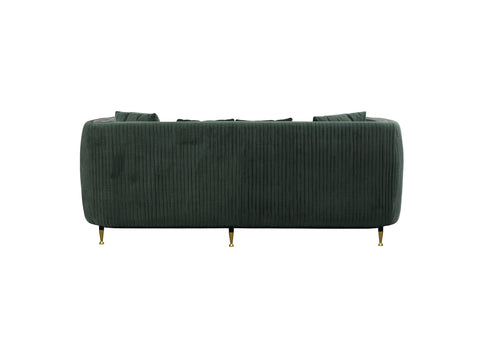 Divani Casa Oswego Modern Dark Green Jade Sofa Model VGEUMC-9712SF-2-GRN-S
