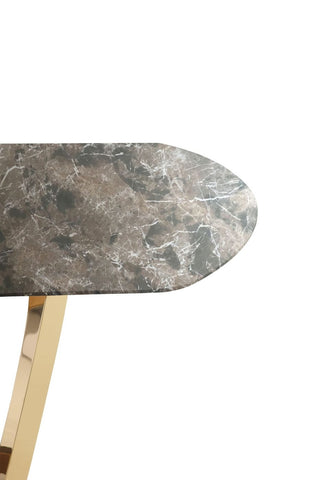 Modrest Colton Modern Brown & Gold Dining Table Model VGZAT112-BRN-DT