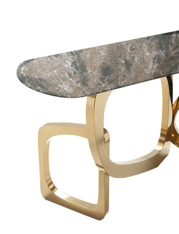 Modrest Colton Glam Brown & Gold Console Table Model VGZAX112-BRN-CON