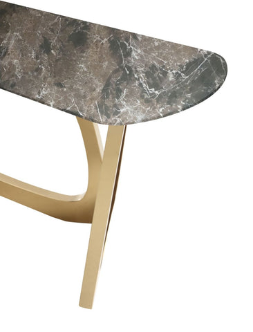 Modrest Colton Glam Brown & Gold Console Table Model VGZAX112-BRN-CON