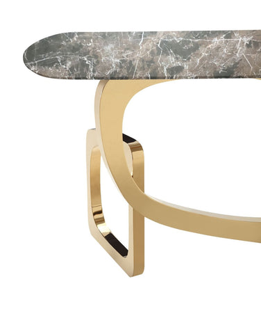 Modrest Colton Glam Brown & Gold Console Table Model VGZAX112-BRN-CON