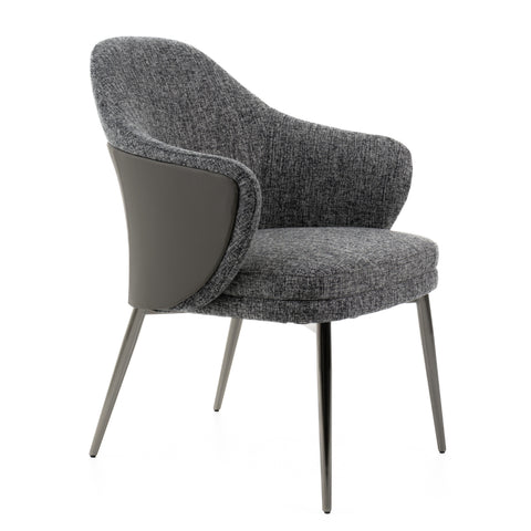 Modrest Cora Modern Grey Fabric & Leatherette Dining Chair By VIG Furniture