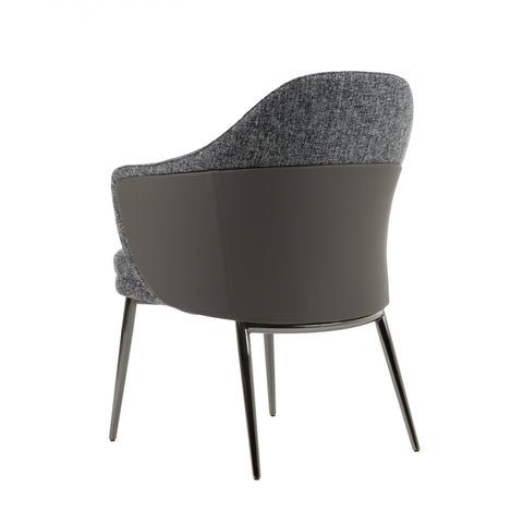 Modrest Cora Modern Grey Fabric & Leatherette Dining Chair By VIG Furniture