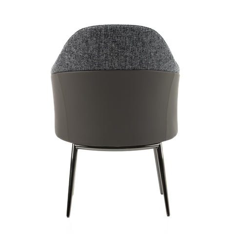 Modrest Cora Modern Grey Fabric & Leatherette Dining Chair By VIG Furniture