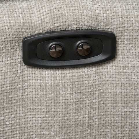 Divani Casa Corinth Modern Gray Fabric Sectional Sofa With 3 Power Recliners Model VGKM-KM.920-GRY