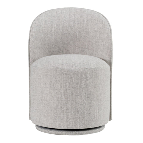 Modrest Correa Modern Light Grey Fabric Swivel Dining Chair Model VGKK-KF.Y1179-LTGRY