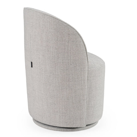 Modrest Correa Modern Light Grey Fabric Swivel Dining Chair Model VGKK-KF.Y1179-LTGRY