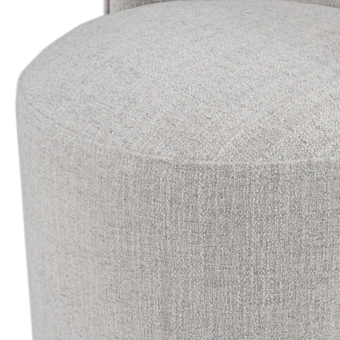 Modrest Correa Modern Light Grey Fabric Swivel Dining Chair Model VGKK-KF.Y1179-LTGRY