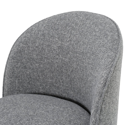 Modrest Correa Modern Grey Fabric Swivel Dining Chair Model VGKK-KF.Y1179-GRY