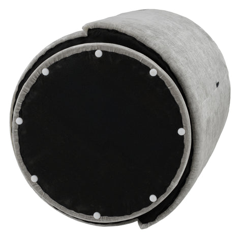 Modrest Correa Modern Dove Grey Fabric Swivel Dining Chair Model VGKK-KF.Y1179-DOVE