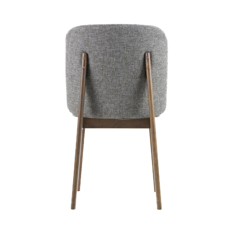 Modrest Costello Mid Century Modern Grey Fabric & Wenge Dining Chair (Set Of 2) Model VGMA-MI-1158-GRYWGE