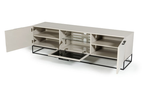 Modrest Hera Modern Grey & Black Tv Stand Model VGCNCP1411TV1