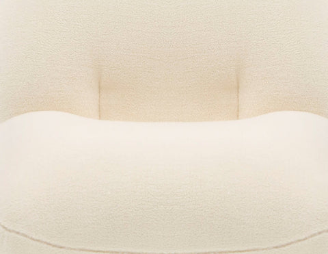 Modrest Crestone Modern White Sherpa Accent Chair Model VGMFOC-251-WHT-CH