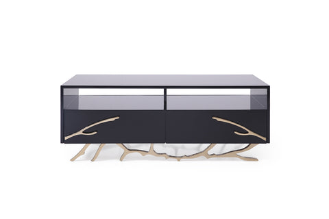 Modrest Legend Modern Black & Gold Coffee Table Model VGVCCT8111-BLK